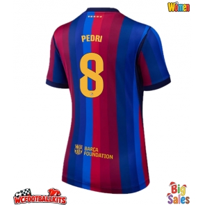 Barcelona Pedri Gonzalez #8 Replica Home Stadium Shirt for Women 2026-27 Short Sleeve